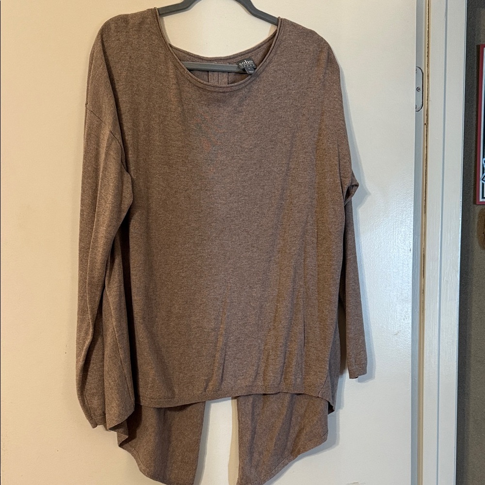 Soho Brown Women's Tunic Top